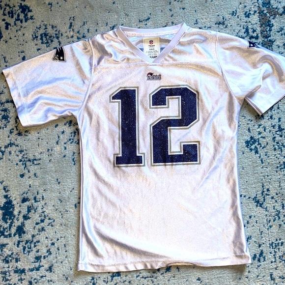 NFL team apparel girls size large - patriots Brady 12 - Picture 2 of 7